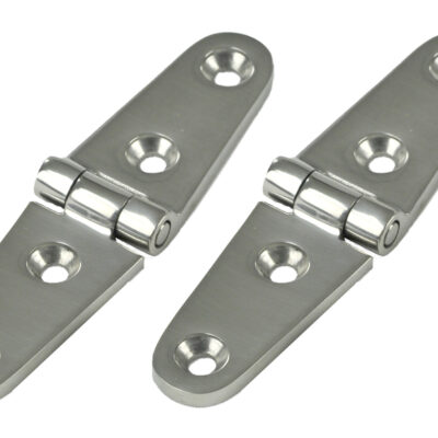 Hinge, heavy duty stainless steel.