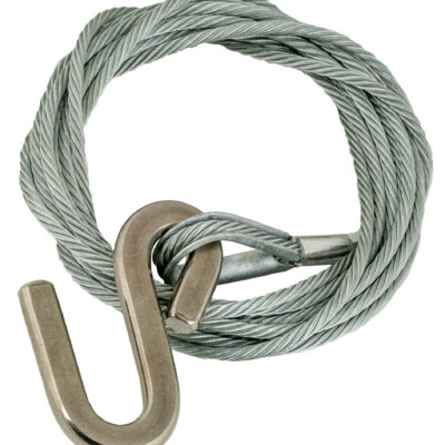 Winch Wire With Hook. Galvanised