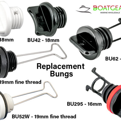 Replacement Bung Plugs, Nylon & Chrome