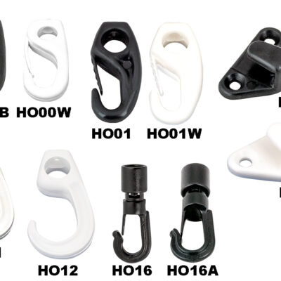Hooks, Plastic, Shockcord / Carabiner / Lacing. ECL PLASTICS