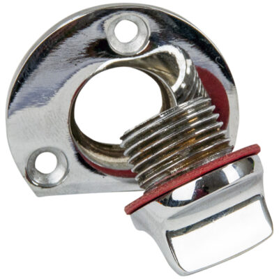 Bung, Nylon & Chrome, Plug & Base Complete