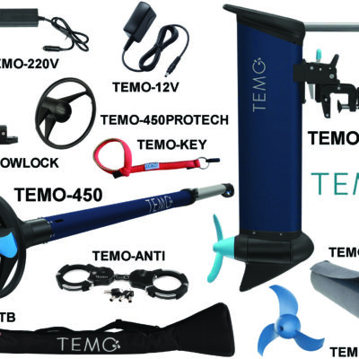Electric Portable Outboard & Accessories. TEMO