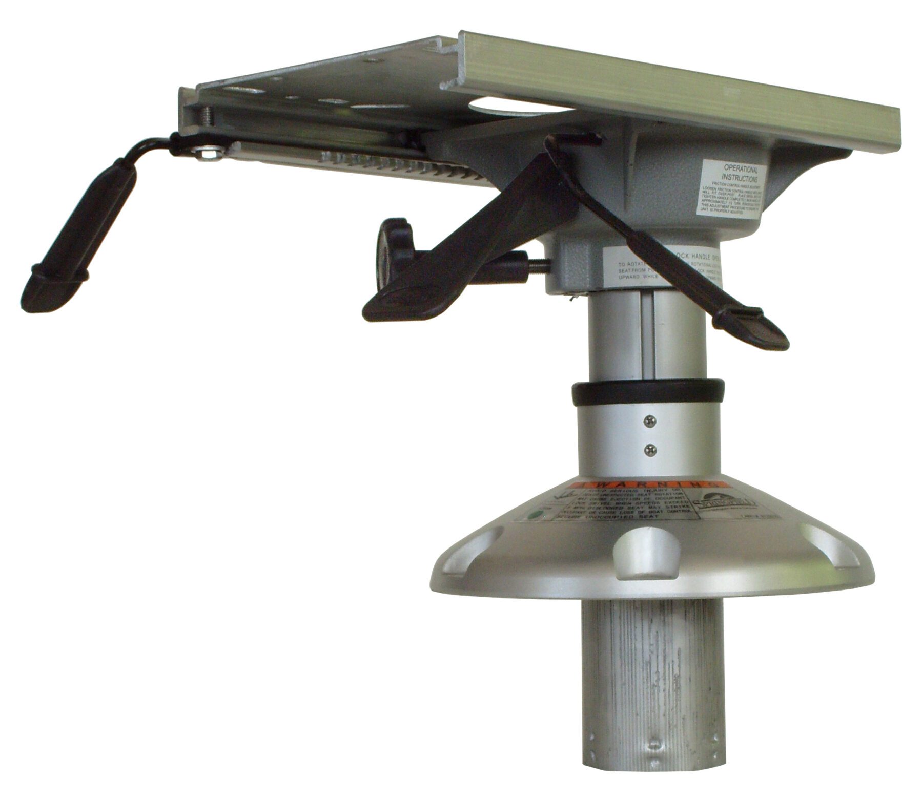 Springfield Mainstay thru-deck pedestal 1250252-L Springfield Marine Mainstay 2-3/8 inch thru-deck adjustable pedestal package 1250252-L