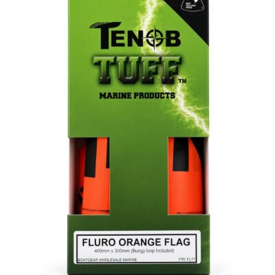 Flag, Flouro orange. 400 x 300mm. With bungee loop