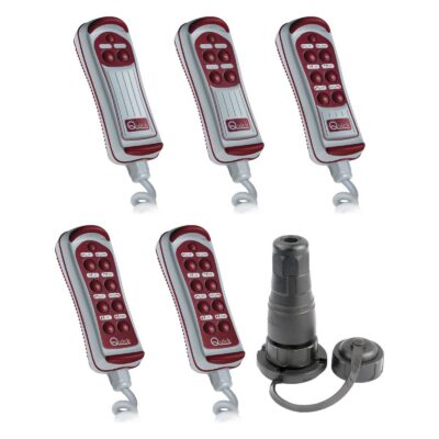 Quick HRC corded handheld windlass remotes and plug and base socket