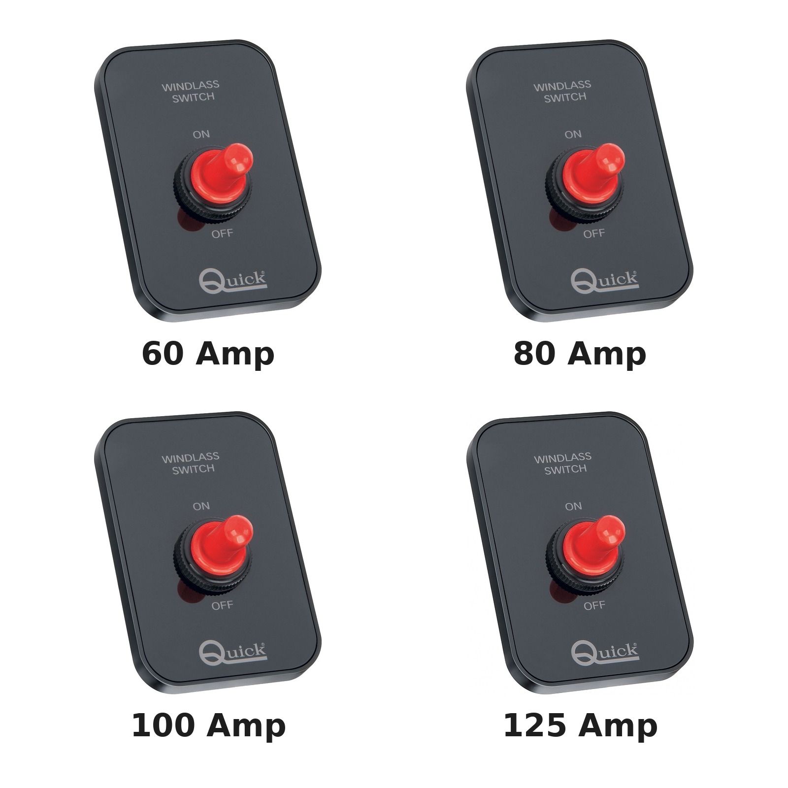 Quick windlass circuit breakers 60, 80, 100 and 125 Amp
